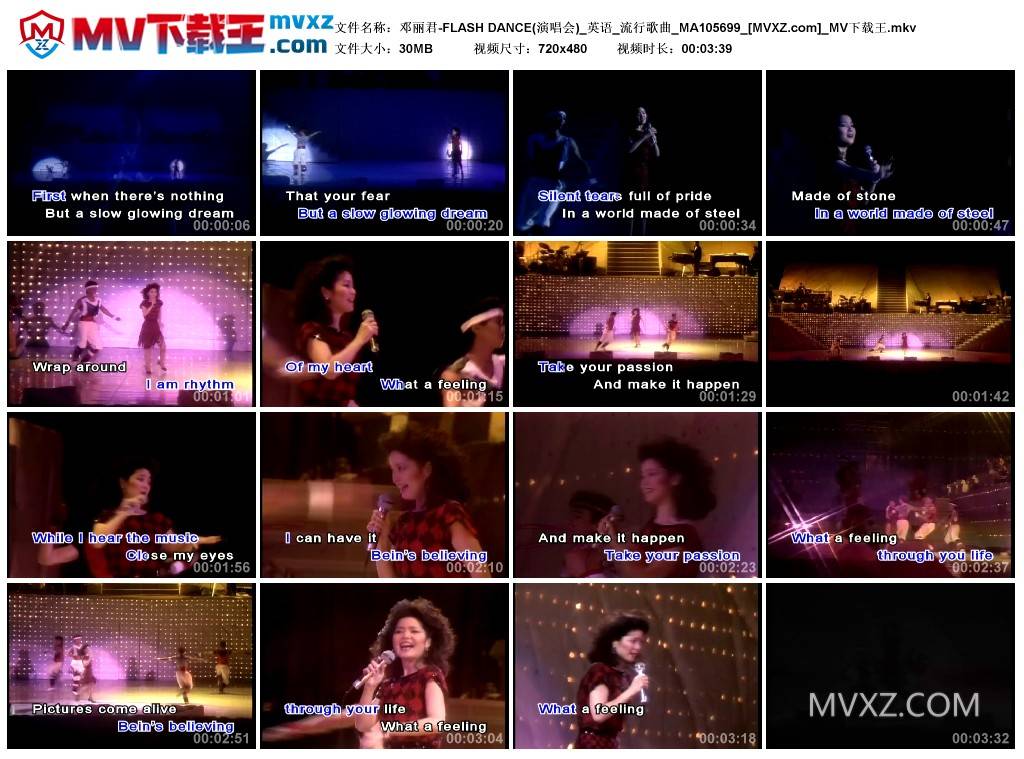 邓丽君-FLASH DANCE(演唱会)_英语_流行歌曲_MA105699